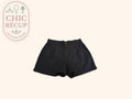 Short taille haute Shein - 40 - Noir - Fluide plis