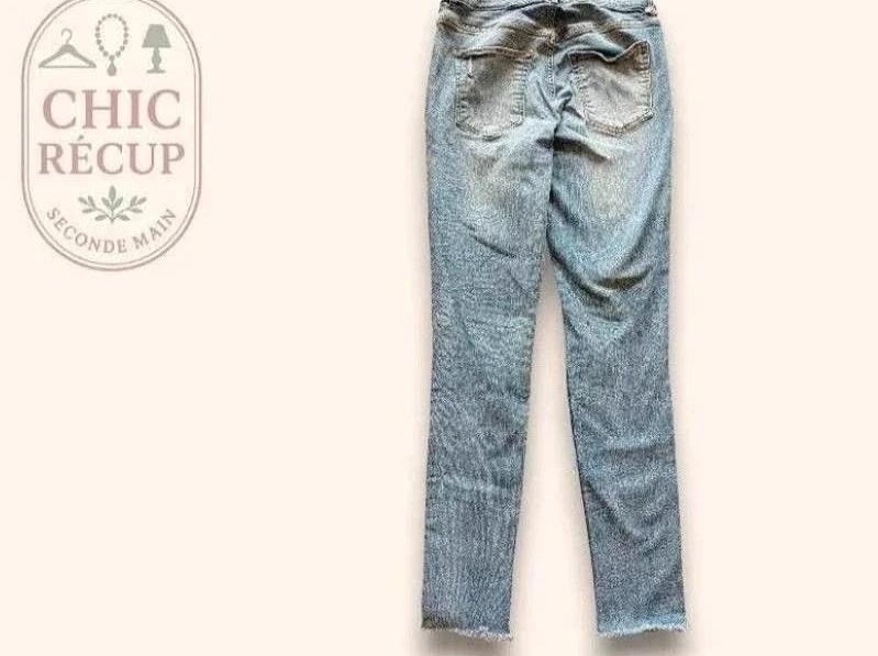 Jeans Skinny H&m - L - Bleu - Luvio-02