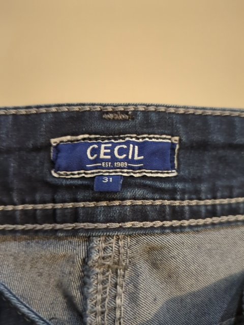 Jeans Droit - Cecil - 42 - Marine - Qubur-132