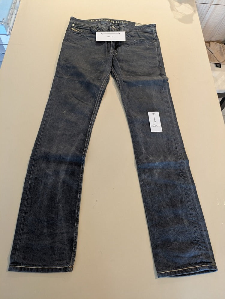 Jeans Coupe Droite Diesel - S - Noir/gris - Ramec-02