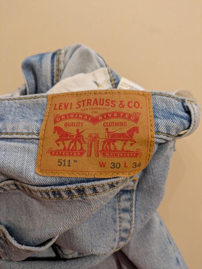 Jeans Coupe Droite Levi's - M - Bleu Clair - Grdec-16