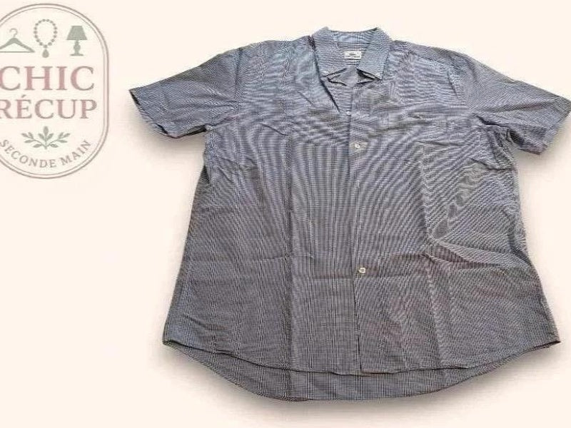 Chemise à Carreaux Lacoste - L - Blanc, Bleu - Phleg-06