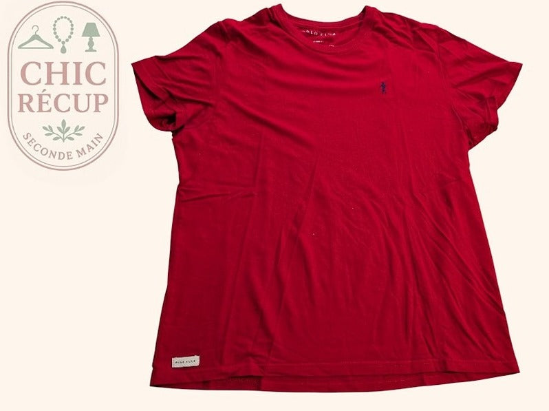 T-shirts Uni Polo Club - L - Rouge - Thgen-67