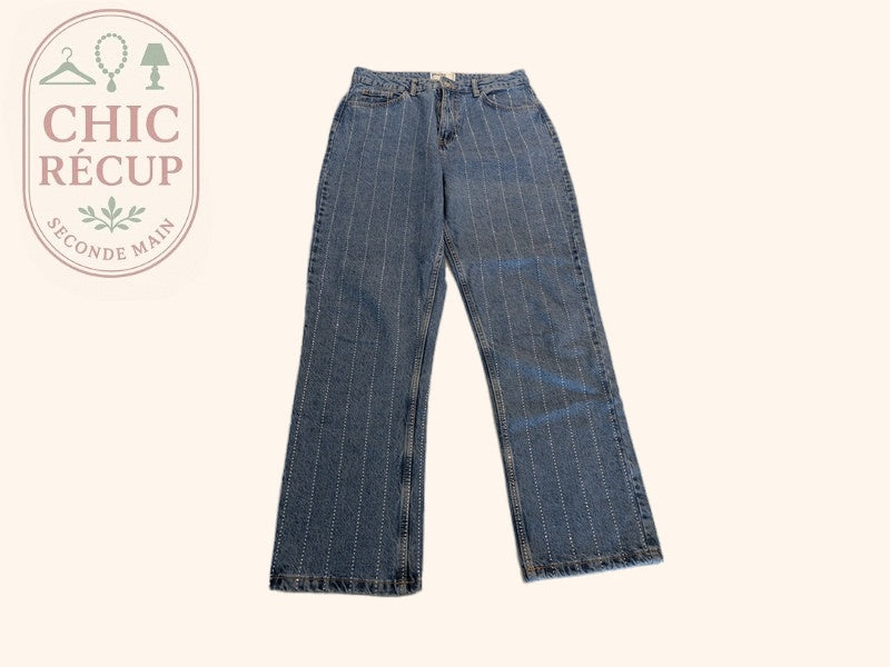 Jeans Droit Rita Ora - 38 - Bleu - Evvio-19