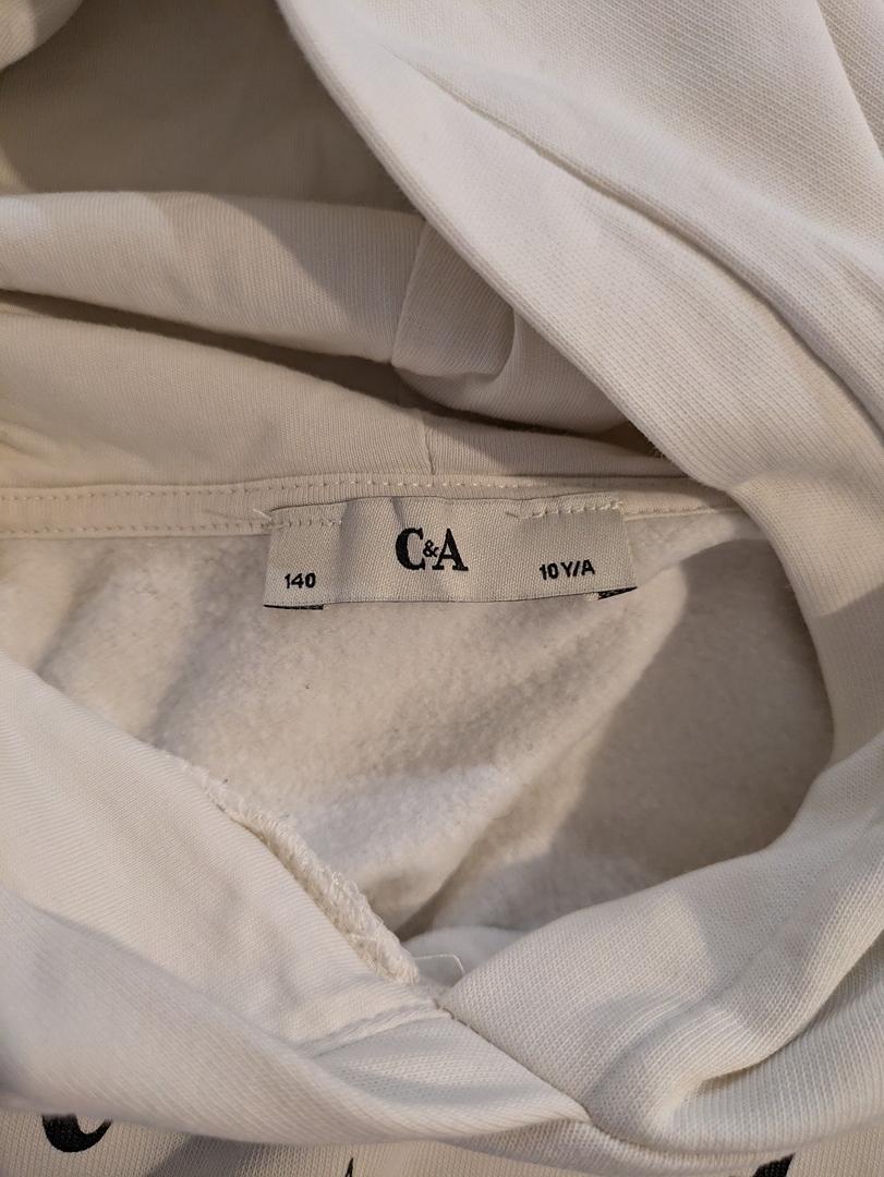 Sweat à Capuche C&a - 10 Ans - Blanc - Myfed-104