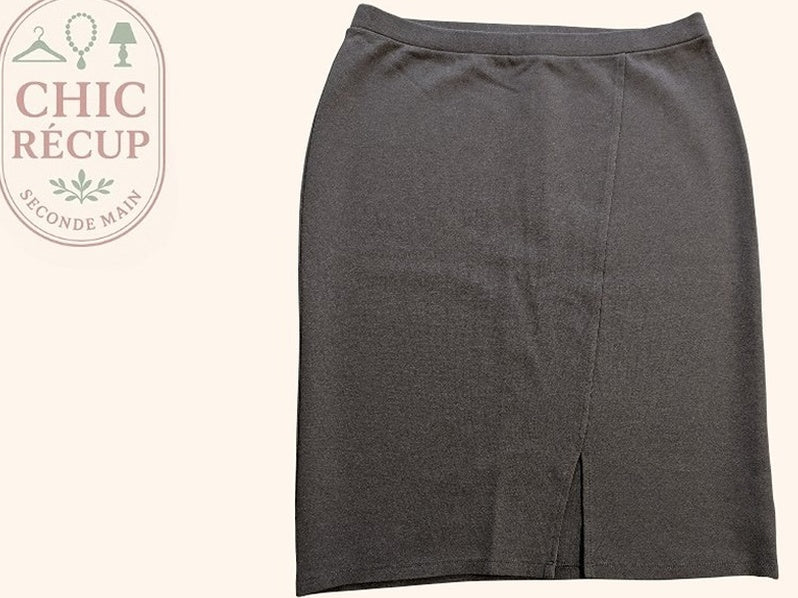 Jupe Midi Promod - M - Gris - Codia-03
