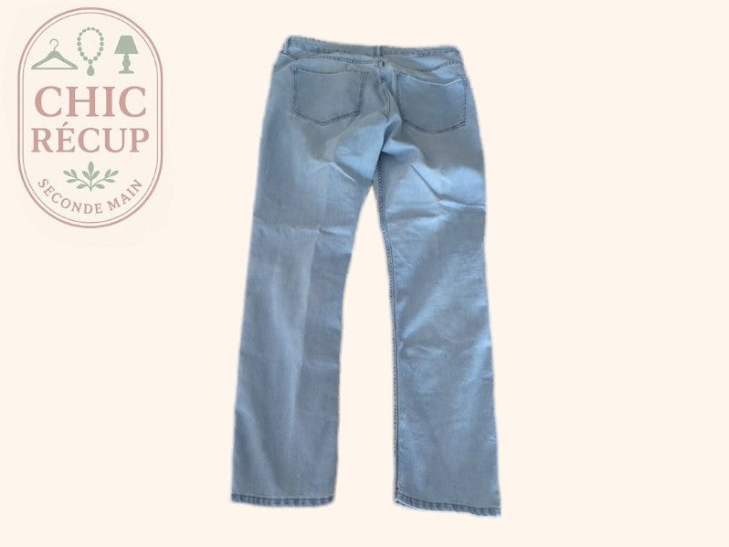 Jean droit H&m - 44 - Bleu clair - 97cm