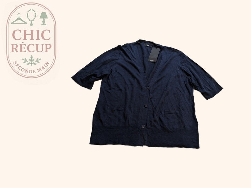 Gilet Jette - 46 - Navy - Lin