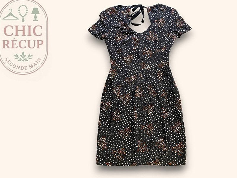 Robe Longue Caroll - 36 - Noir Multicolore - Maneg-10