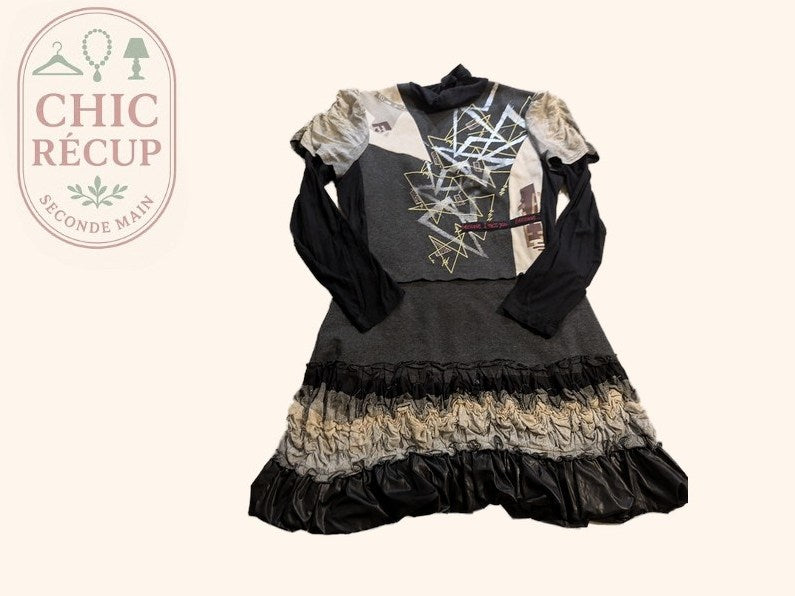 Robe Leslie - 44 - Noir - Design Graphique
