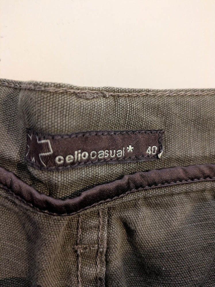 Jeans Coupe Droite Celio - L - Kaki - Qubur-14