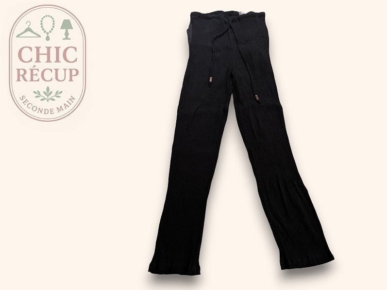 Pantalon Droit Zara - S - Noir - Amfat-31