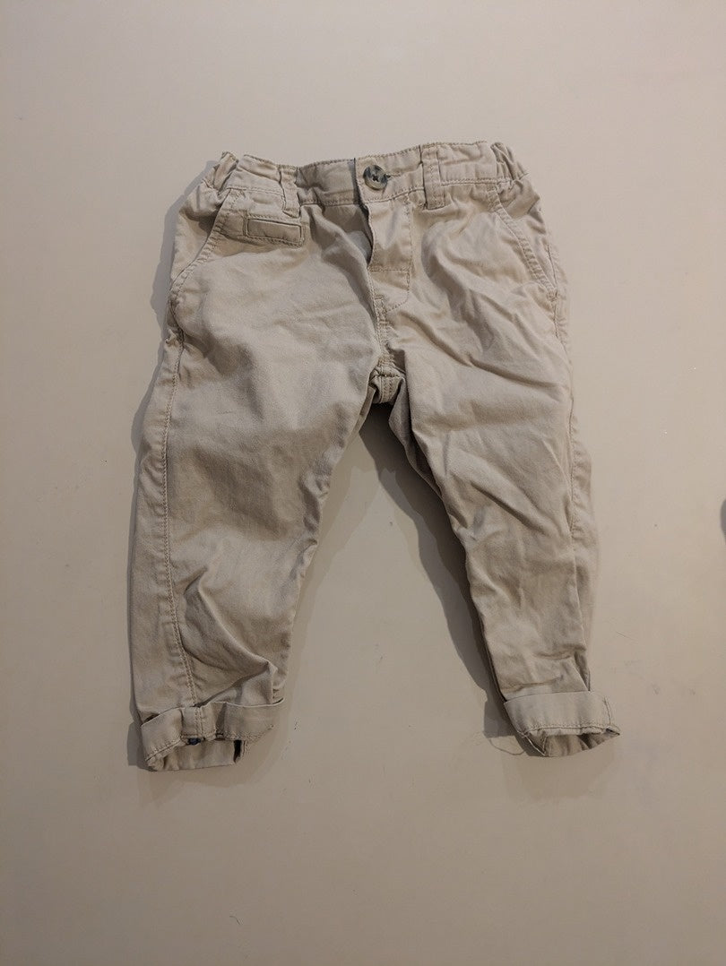 Ensemble garçon chemise manches courtes et pantalon 9-12m