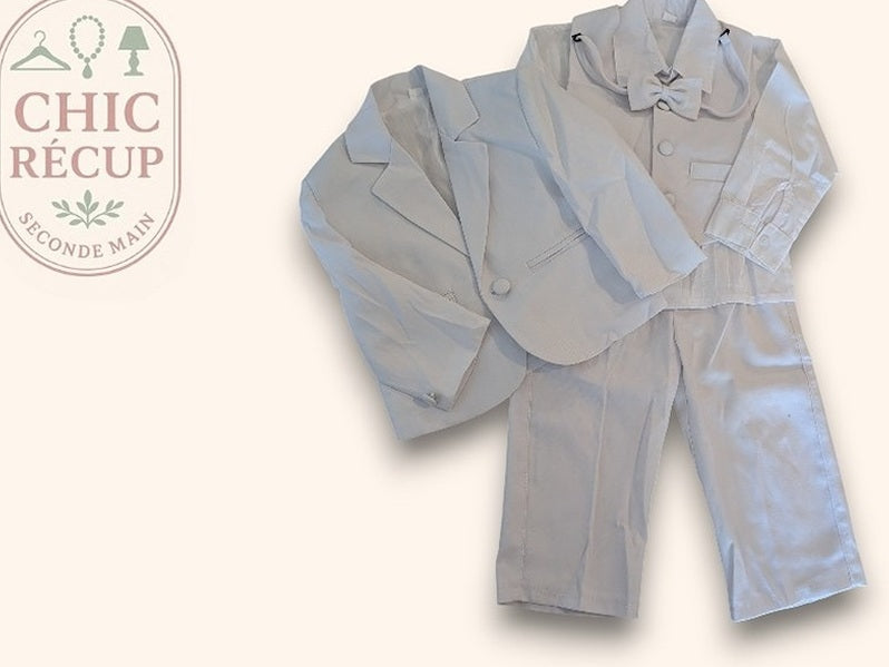 Ensemble Sans marque - 12-18 Mois - Blanc - Erbul-3