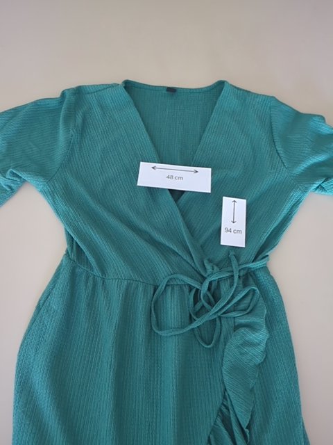 Robe Casual Sans Marque - Xl - Vert - Elmai-13