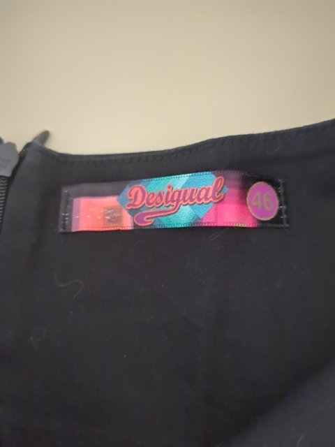 Robe Desigual - Fr 46 - Noir - Motif Géométrique