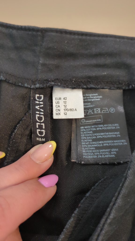 Pantalon slim H&m - 42 - Noir - Divided