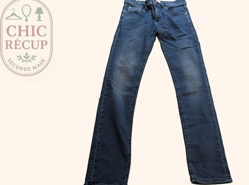Jeans Slim Jules - M - Marine - Paval-3
