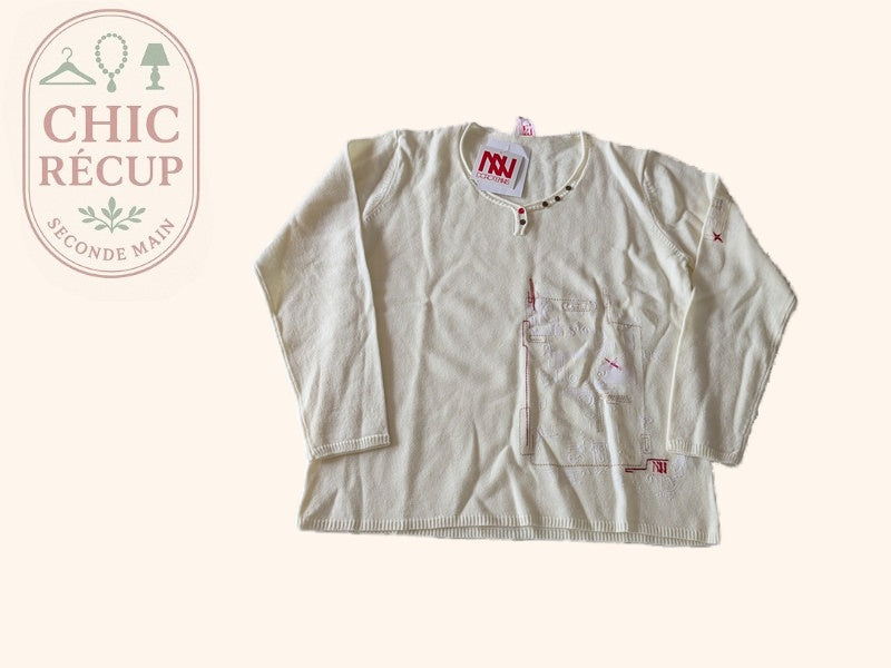 Sweat Dorotennis - Xl - Crème - Labag-392