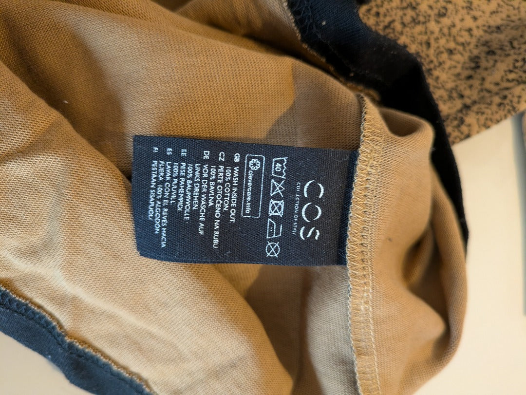 T-shirt imprimé Cos - M - Marron et Noir