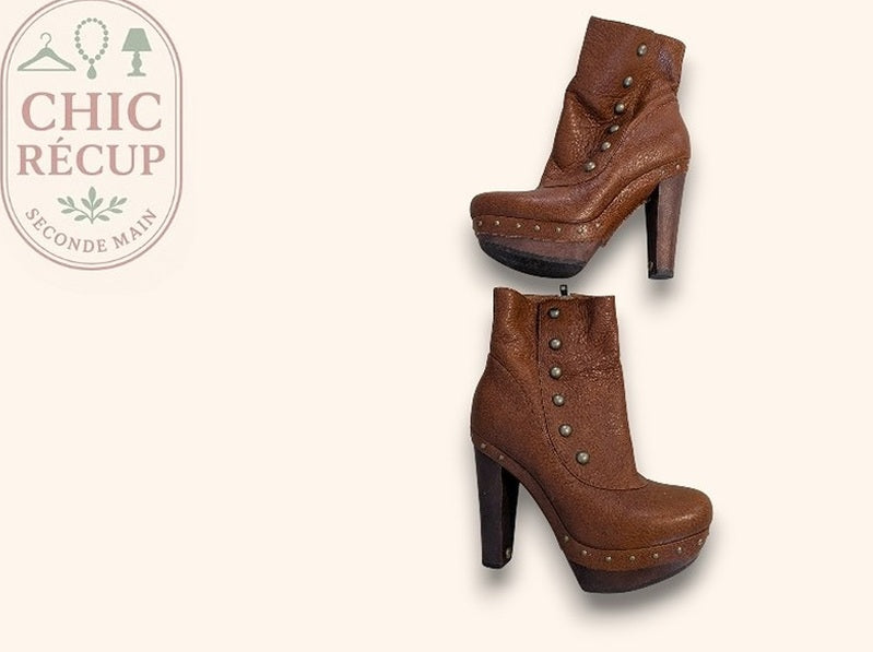 Bottines Ugg - 38 - Marron - Brhal-50