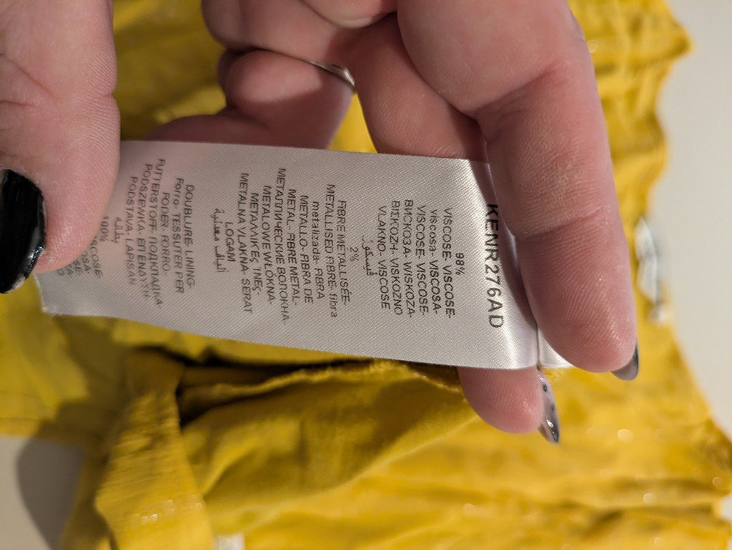 Robe D'ete Naf Naf - 42 - Jaune - Malat-17