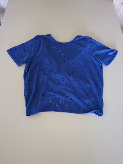 T-shirt Kiabi - Xl - Bleu - Torsadé