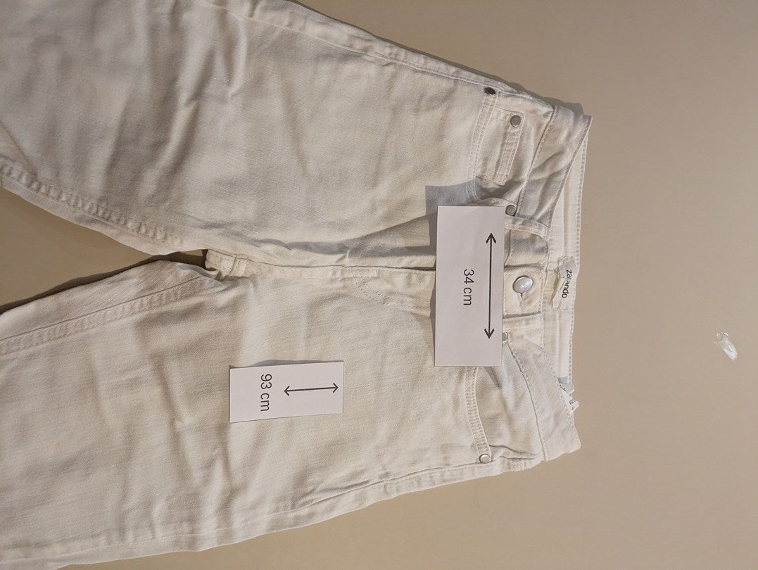 Pantalon Droit Zalando - 36 - Blanc - Mache-27