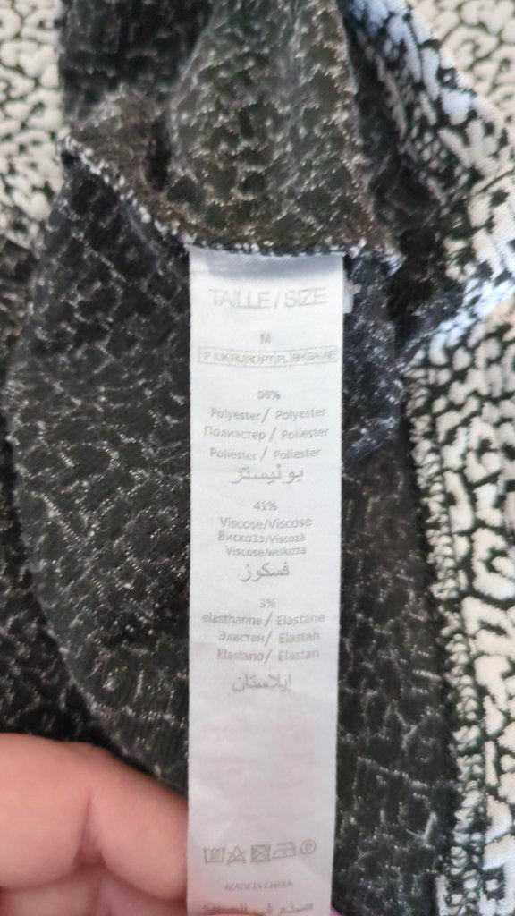 Robe Women Only - M - Noir - Courte à motifs