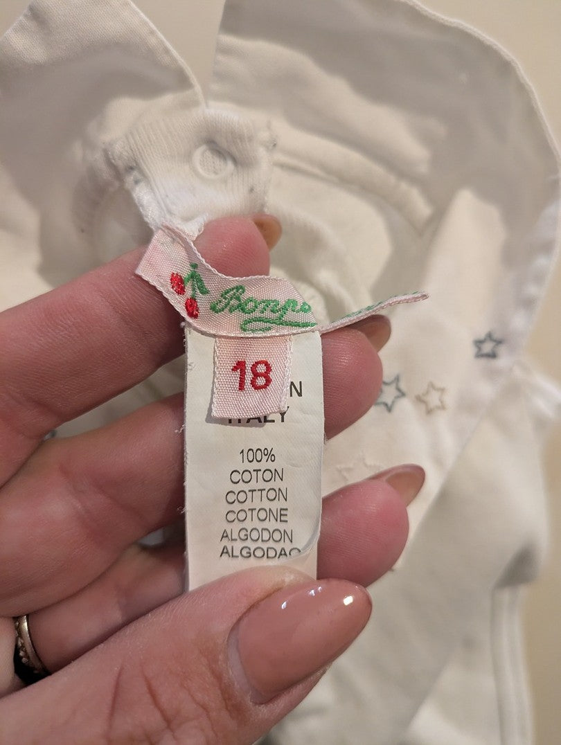 Body bébé blanc 18 mois 100% coton Fiorucci