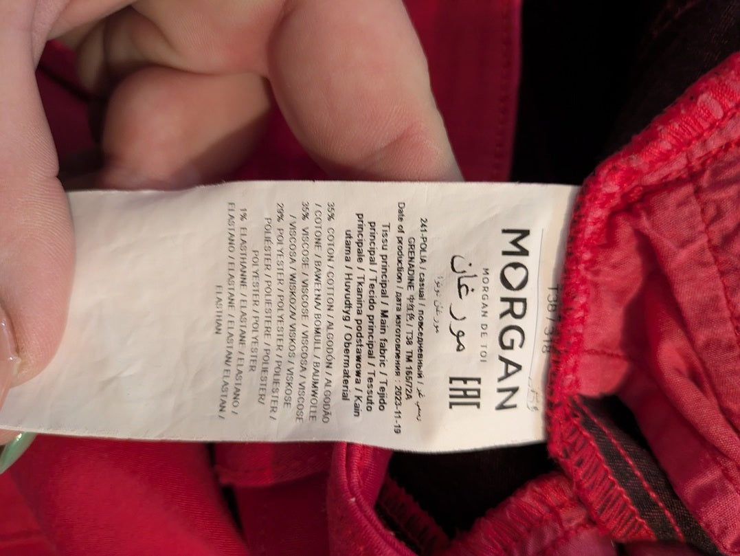 Pantalon slim Morgan - 38 - Rouge - Polia