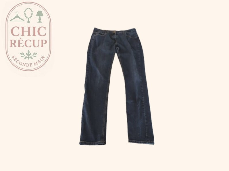 Jean droit Gémo - 42 - Bleu - Casual