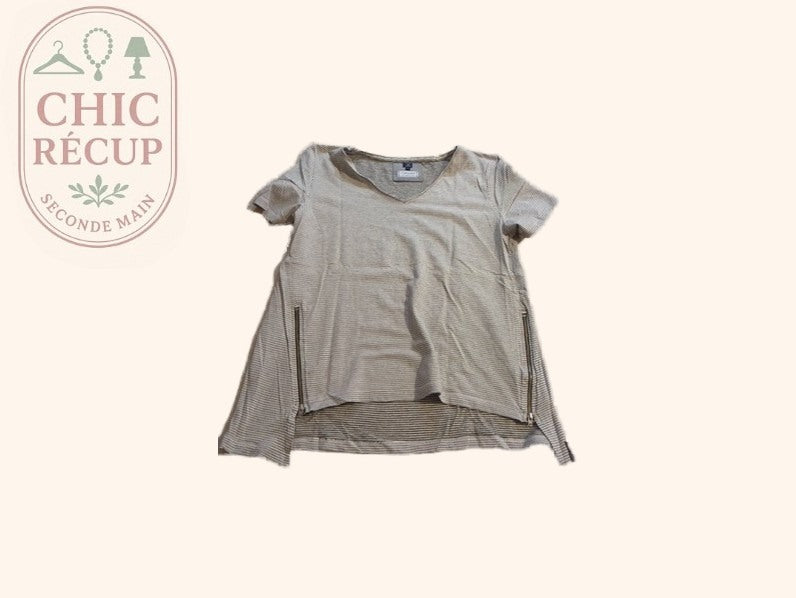 Blouse - Terre De Marins - 42 - Gris - Qubur-143