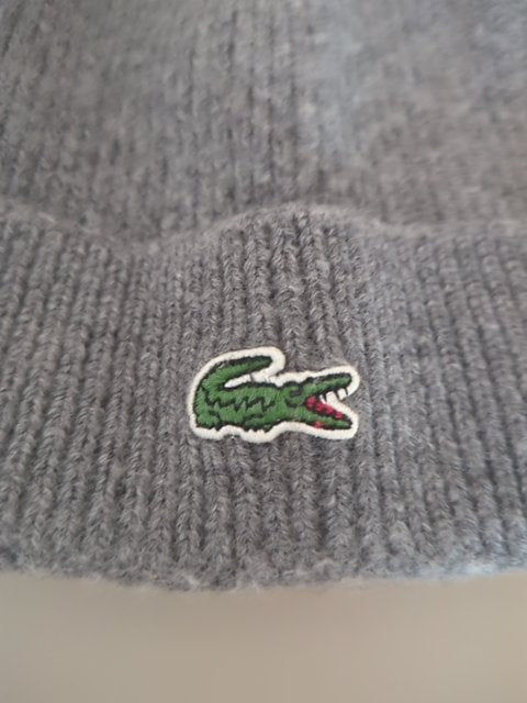 Bonnet - Lacoste - Taille unique - Gris