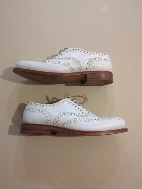 Chaussures à lacets - Bowen - 37.5 - Blanc - Brogues