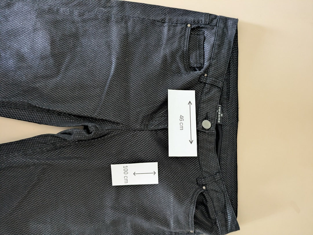 Jean droit Flame - 46 - Noir - Texture