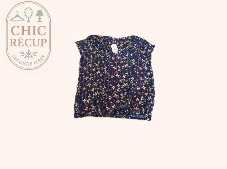 Blouse - Paprika - Fr 36 - Marine - Sasch-12
