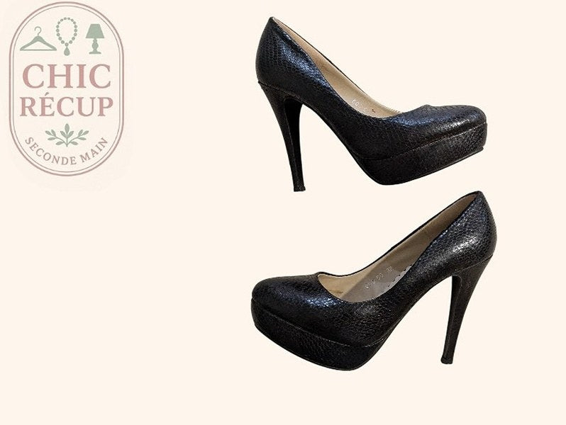 Chaussures À Talons Alicia Shoes - 37 - Noir - Anbou-32