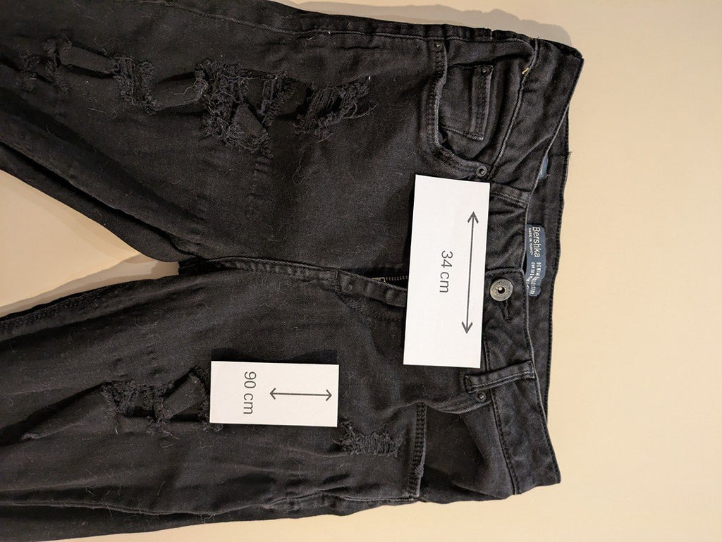 Jeans Skinny Bershka - 36 - Noir - Anbou-44