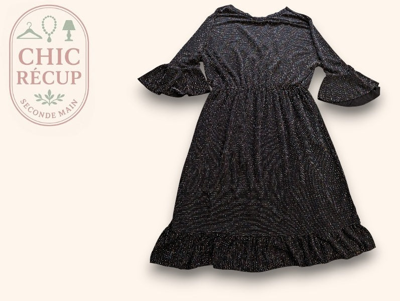 Robe Casual Sans Marque - M - Noir - Qubur-119