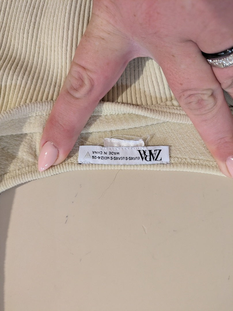 Haut Court Zara - S - Crème - Amfat-21