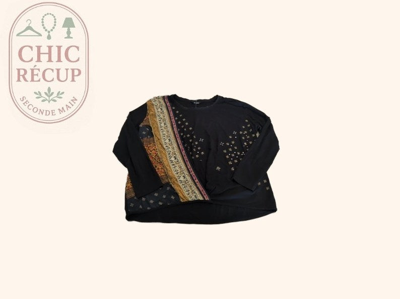 Blouse - Desigual - Xl - Noir - Sasch-21