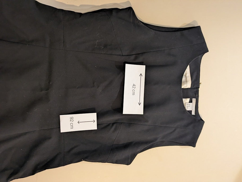 Robe H&m - 40 - Noir - Robe fourreau sans manches
