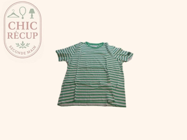 T-shirt Rayé - Teddy Smith - L - Vert - Fregl-50