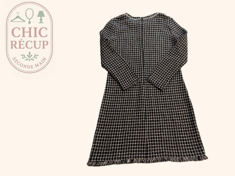 Robe Casual Mango - Xs - Noir, Blanc - Olaga-08
