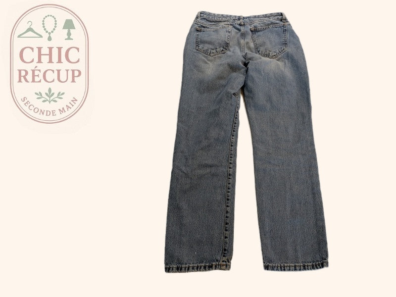 Jeans Coupe Droite Benetton - L - Bleu Clair - Audeb-91