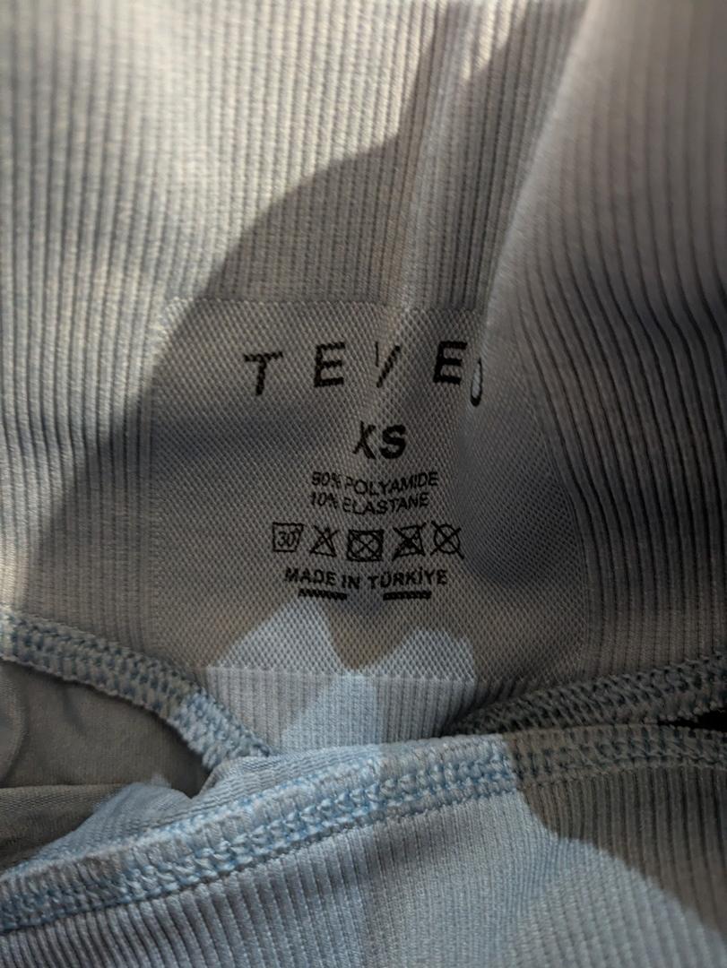 Legging Teveo - Xs - Bleu - Côtelé