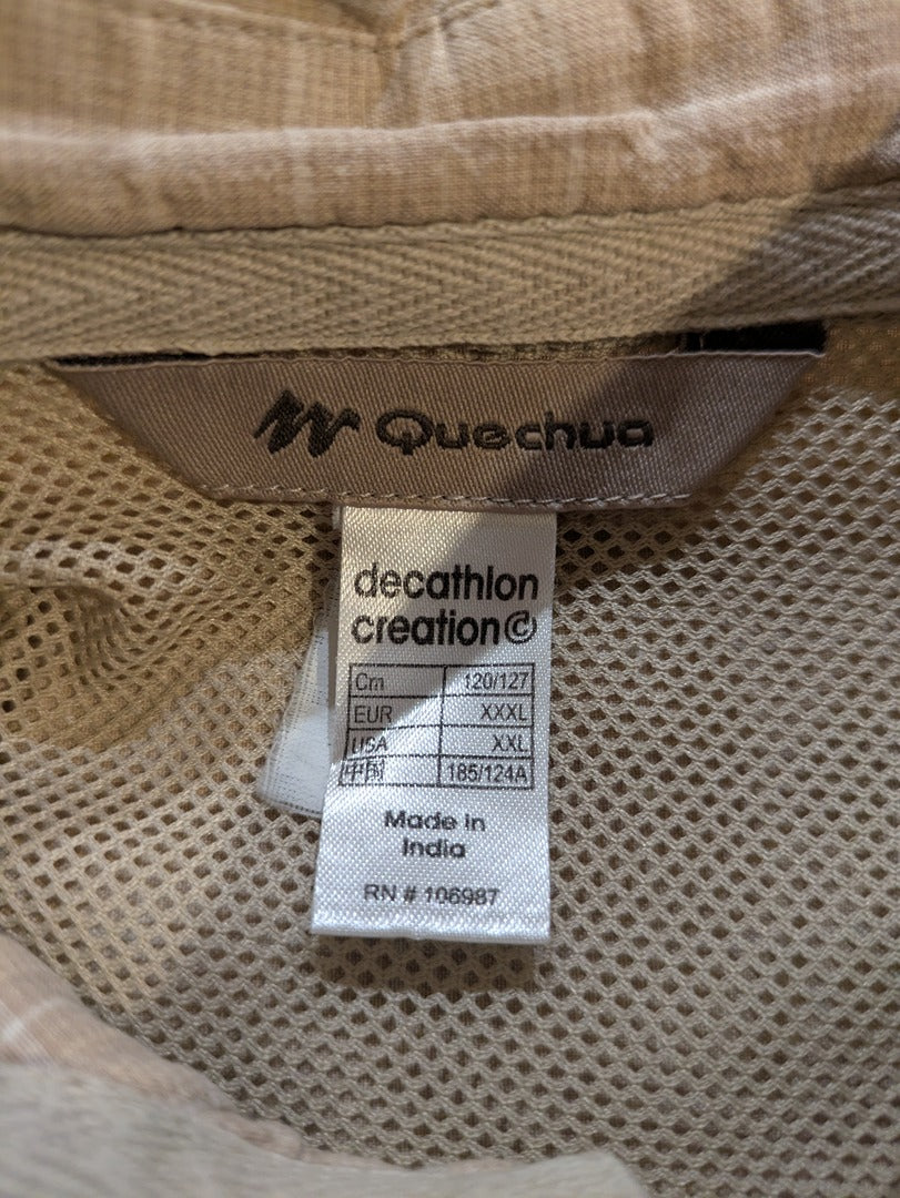 Chemise À Carreaux Quechua - Xxxl - Beige - Shbad-73