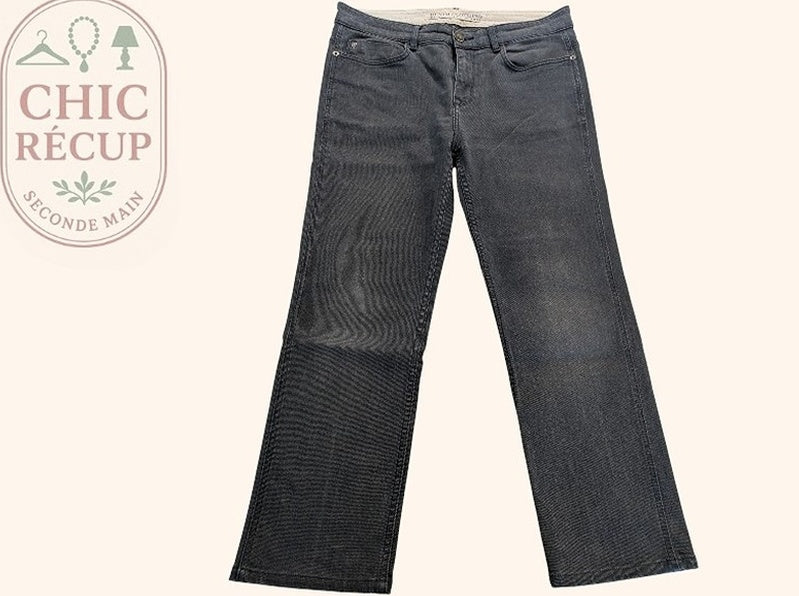 Jeans Coupe Droite Brice - Gris - Malat-40