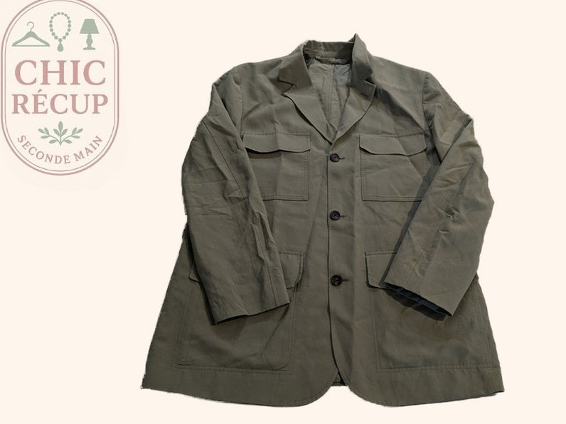 Veste Chemise Mng Man - L - Kaki - Lulaf-05